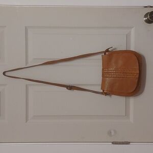 Vilenca Holland Brown High Quality Leather Hobo Crossbody Bag
